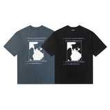 ERD T Shirts Cartoon Print Loose-Fitting Casual T-shirt