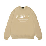 Purple Brand Sweatshirt Loose Crew Neck Sweater