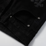 CHH Chrome Hearts Jeans Unisex Casual Loose Jeans