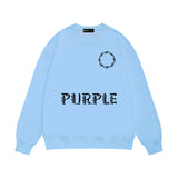Purple Brand Sweatshirt Loose Crew Neck Sweater