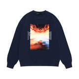 Purple Brand Sweatshirt Loose Crew Neck Sweater