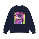 Purple Brand Sweatshirt Loose Crew Neck Sweater