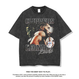 Nba T Shirt Leonard Printed Short Sleeve T-shirt Street round Neck Top