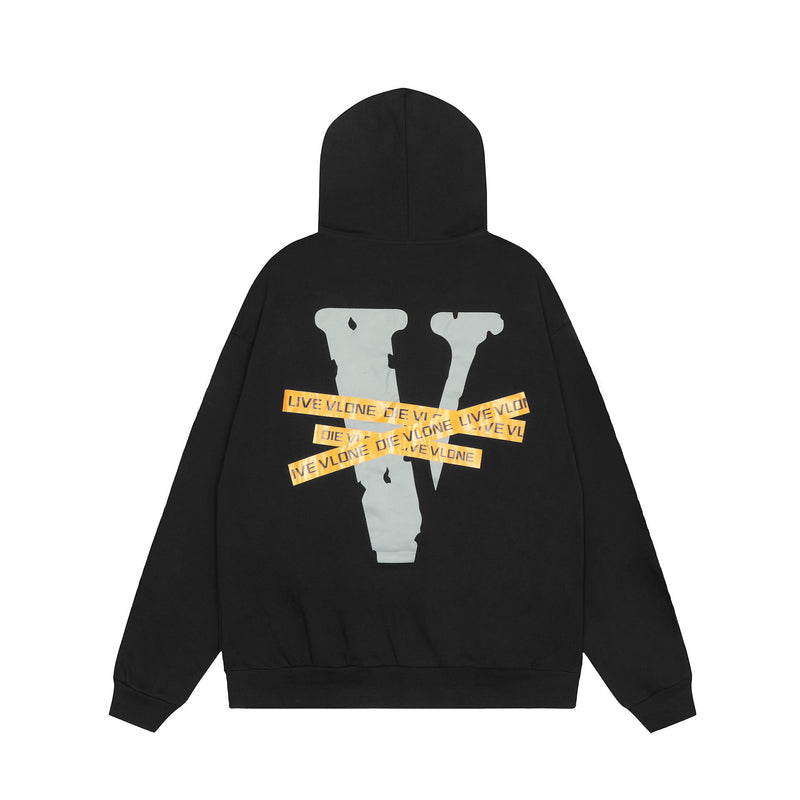 Vlone Hoodie Autumn/Winter Cardigan Hooded Sweater