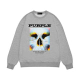 Purple Brand Sweatshirt Loose Crew Neck Sweater