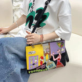 Chh Chrome Heart Leather Bag Embroidered Shoulder Crossbody Bag