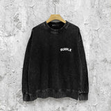 Purple Brand Distressed Sweatshirt Retro Vintage Crew Neck Sweater