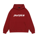 Purple Brand Hoodie Fashion Loose Hooded Sweater