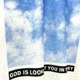 Men Vintage T-Shirts SAINT MICHAEL"GOD IS LOOKING AT YOU IN THE SKY "