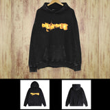 Purple Brand Distressed Hoodie Fashion Old Loose Hooded Sweater