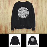 Purple Brand Distressed Sweatshirt Fashion Washed Black Long Sleeves Top