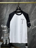 Chh Chrome Hearts T Shirts Graffiti Horseshoe Splicing Sports Men's and Women's Short Sleeve T-Shirts