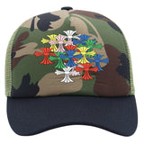 Chrome Heart Hat Spring/Summer Print Fashion Color Matching Breathable Sunshade Retro Baseball Cap