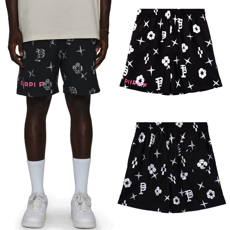 Purple Brand Shorts Summer Print Shorts