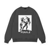 Purple Brand Sweatshirt Loose Crew Neck Sweater