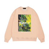 Purple Brand Sweatshirt Loose Crew Neck Sweater