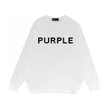 Purple Brand Long Sleeve T-Shirt Fashion Loose Long Sleeve Top