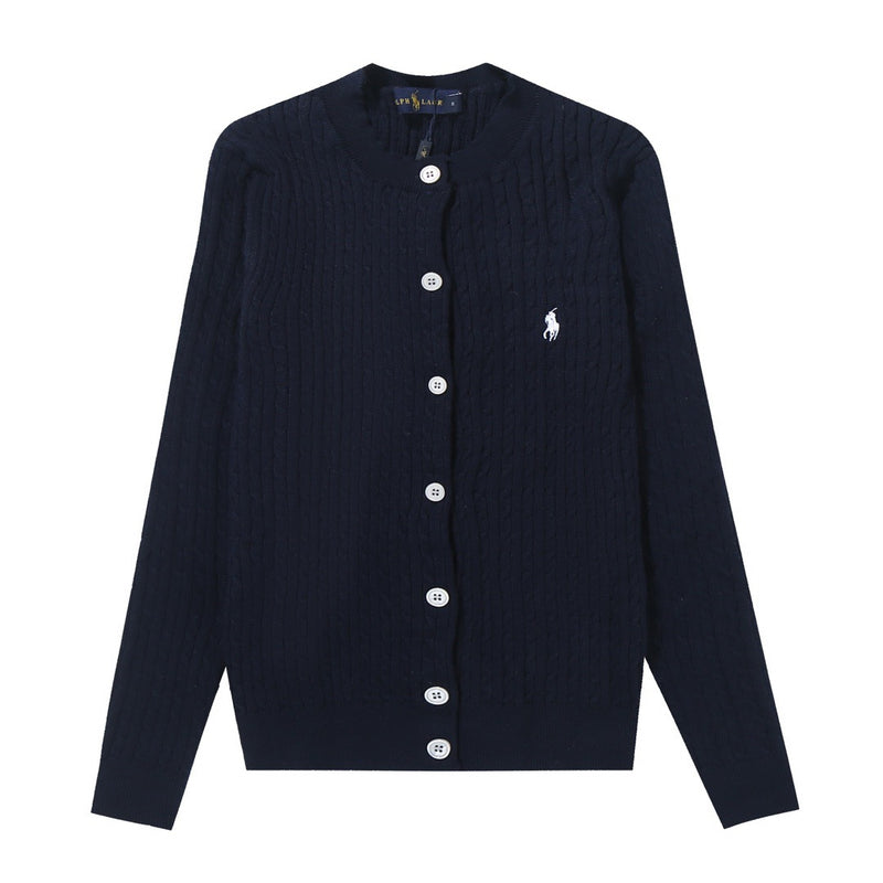 Ralph Lauren Knitted sweaters Crew Neck Solid Color Embroidery