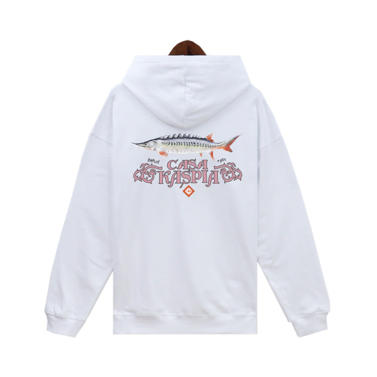 Casablanca Hoodie autumn/winter print hooded sweater for men and women