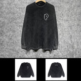 Purple Brand Distressed Long Sleeve Shirt Fashion Distressed Loose Long-sleeved Top