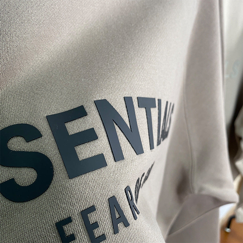 Fog Essentials Hoodie Offset Logo Fleece Hooded Sweater