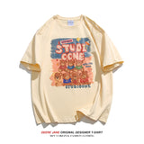 Men's T-Shirts Summer Short-Sleeved T-shirt Men's Loose Casual Cotton All-Matching