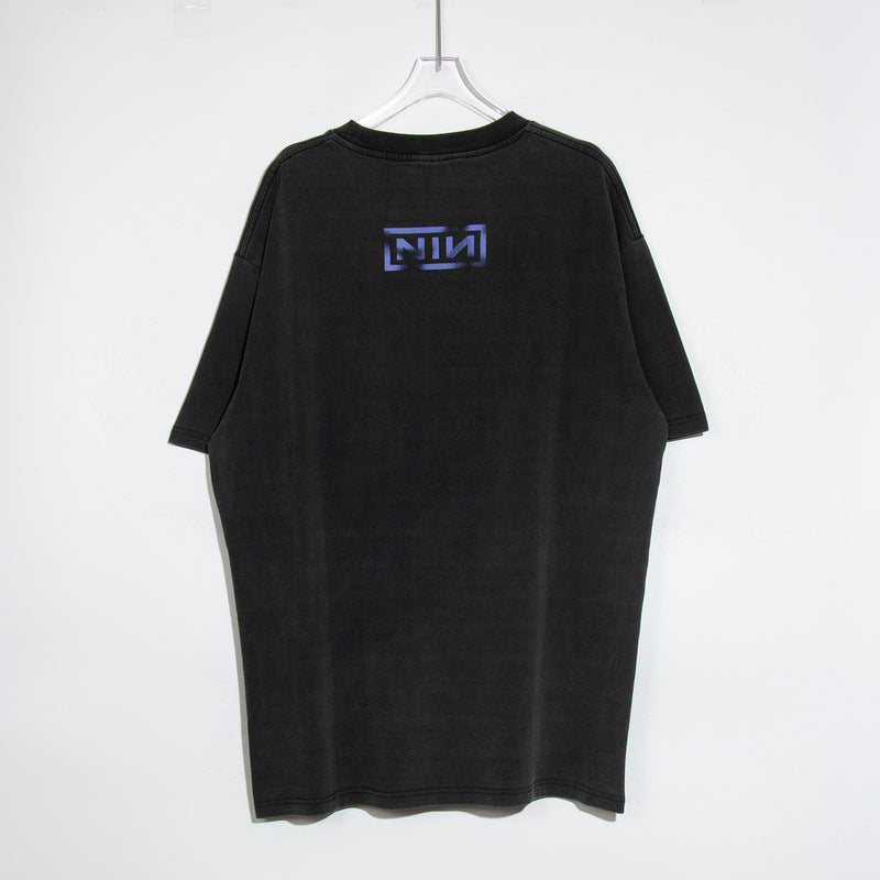 Mens Vintage T-Shirts Vintage Tee NINE INCH NAILS Washed and Old T-Shirts