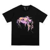 Vlone T Shirts Printed Loose Fashion Brand Men's and Women's T-shirt Short Sleeve