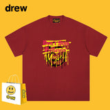 Drew T Shirts Smiling Face T-shirt Loose Men