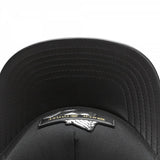 Trendy flat brimmed hat sinner cap black prayer