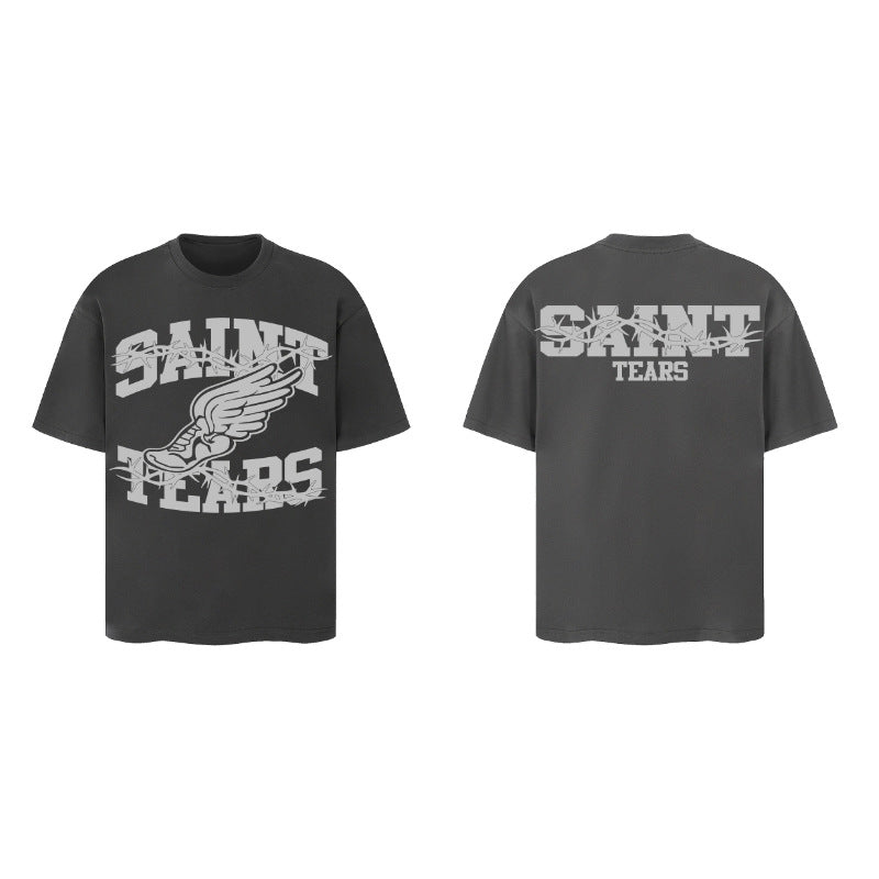 Men Vintage T-Shirts Saint Michael Tee Saint Tears