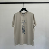 Cp Company T Shirts Men's Cotton Embroidery Casual Crew Neck Short Sleeves
