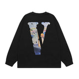 Vlone Sweatshirts Autumn and Winter Monet Oil Painting Crew Neck Pullover
