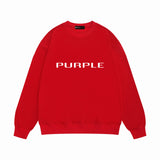 Purple Brand Sweatshirt Loose Crew Neck Sweater