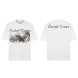 Men Vintage T-Shirts Saint Michael Tee Saint Tears
