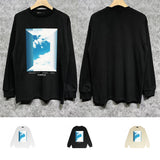 Purple Brand Long Sleeve T-Shirt Fashion Loose Long Sleeve Top