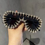 Trendy punk glasses funny sunshade