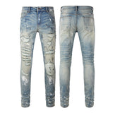 Amiri Jeans Hole & Patch Slim Fit #6530