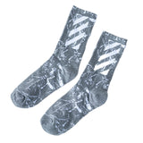 OFF OW whtie Socks XX stripe pattern