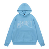 Amiri Hoodie AMI Letter logo print pullover hooded sweater for men and women