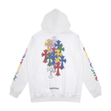 CHH Chrome Heart Hoodie Crowe cotton terry zip-up cardigan hooded sweater