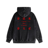 Purple Brand Distressed Hoodie Fashion Old Loose Hooded Sweater