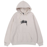 Stussy Hoodie Embroidered Fleece Fashion Hooded Sweater