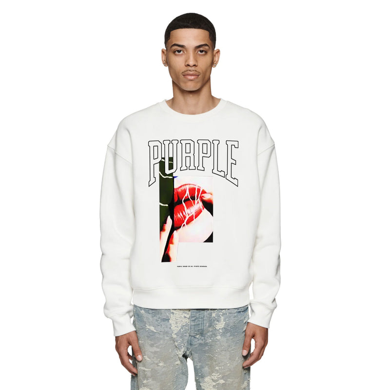 Purple Brand Sweatshirt Loose Crew Neck Sweater