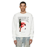 Purple Brand Sweatshirt Loose Crew Neck Sweater