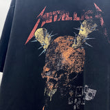 Mens Vintage T-Shirts Wash water do old short sleeve fog tour mace skull casual T-shirt