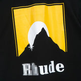 Rhude T Shirt Classic Sunset Theme Printed Short Sleeve T-Shirt