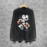 Purple Brand Distressed Long Sleeve Shirt Fashion Distressed Loose Long-sleeved Top