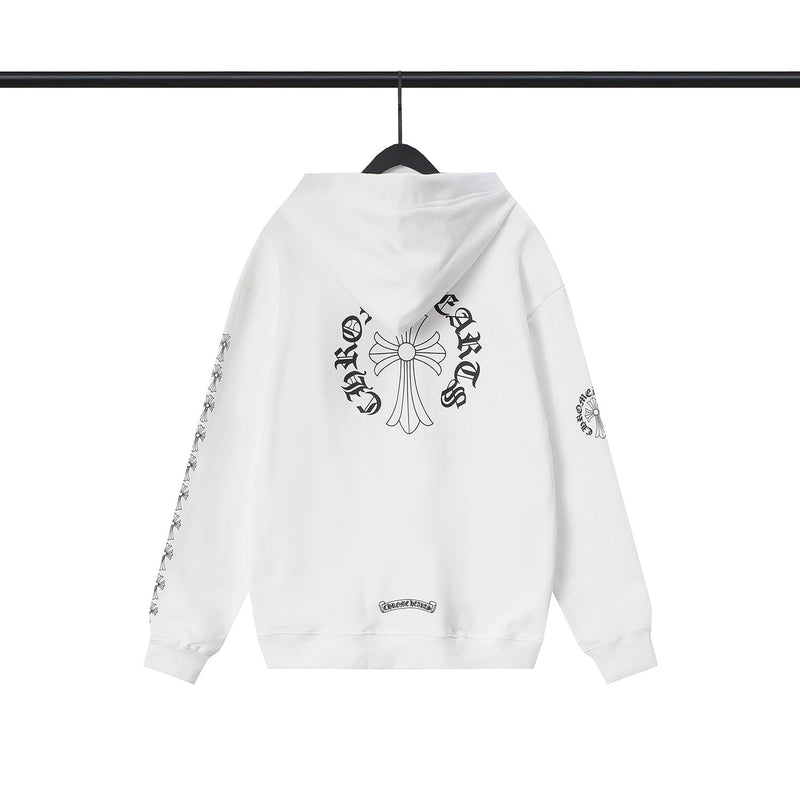 CHH Chrome Heart Hoodie Croqin cotton terry zip-up cardigan hooded sweater