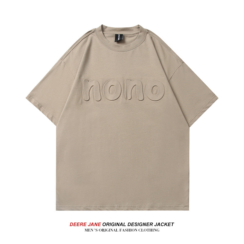 Men T-shirt Summer Cotton Short Sleeve T-shirt Men's Loose All-Match